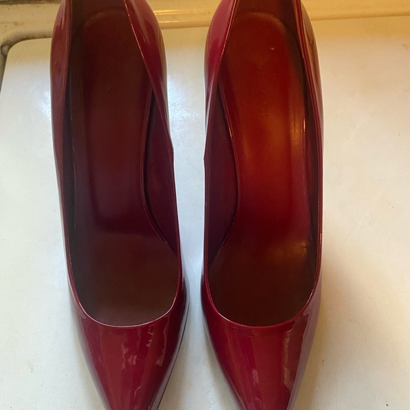 Gucci bamboo heels patent leather red - Picture 3 of 10